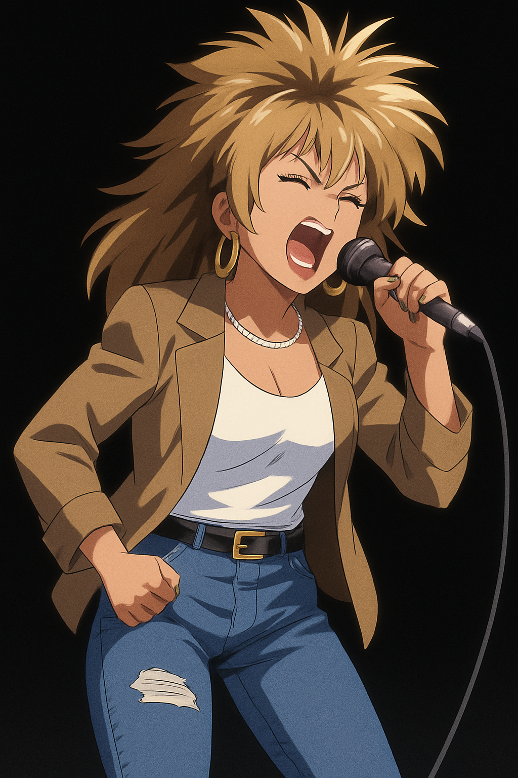 Give me an anime version of this picture