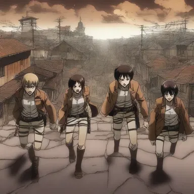 The stripped-down animation style of 'Attack on Titan' allows the focus to be on the intense action and emotional moments.