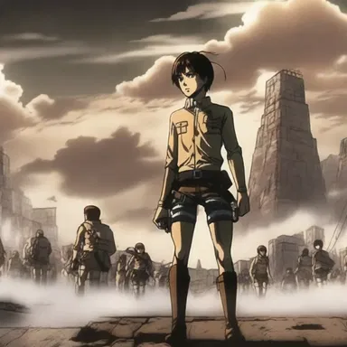The stripped-down animation style of 'Attack on Titan' allows the focus to be on the intense action and emotional moments.