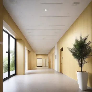 The design of the mental health facility took into consideration the needs of patients with catatonic schizophrenia, creating spaces that were calming and conducive to their condition.