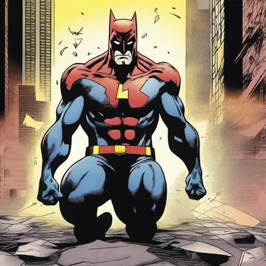 The superhero's antagonist had the ability to induce catatonic schizophrenia in their victims, rendering them completely immobile and helpless.