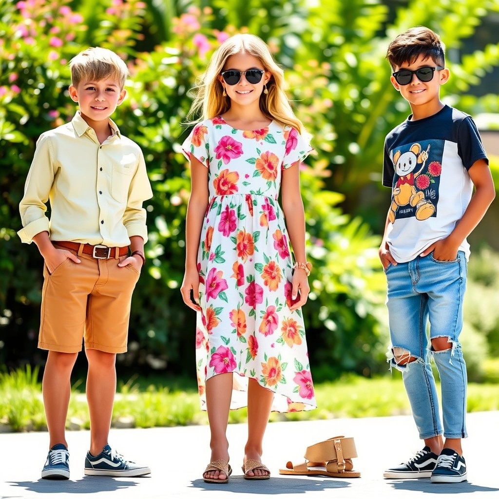 Chic Summer Vibes: Trendy Boys in Fashion