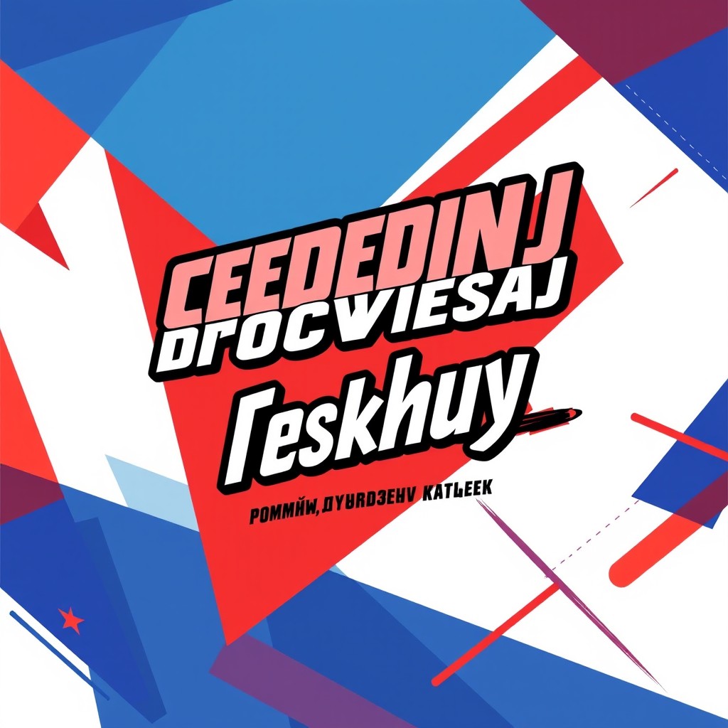 A vibrant and eye-catching election poster featuring the slogan "Объединяй Просвещай Действуй" prominently displayed in bold, dynamic typography