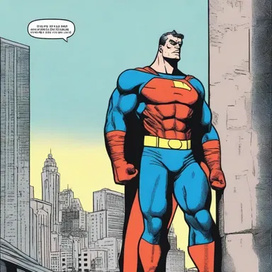 In the comic book, the superhero leaned on the stanchion to catch his breath after a long battle.