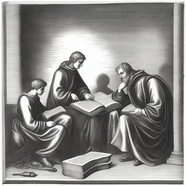 During the Renaissance, many scholars engaged in contemplative study of ancient texts to uncover the knowledge of the past.