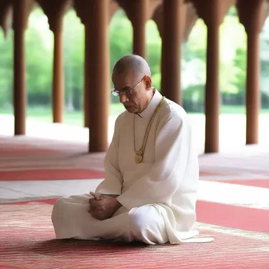 The contemplative spent hours in prayer and meditation, following the religious teachings.