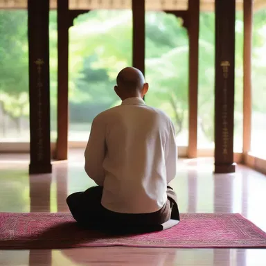The contemplative spent hours in prayer and meditation, following the religious teachings.