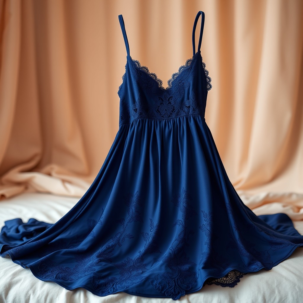 A stylish and elegant nighty design with intricate lace details and soft fabric