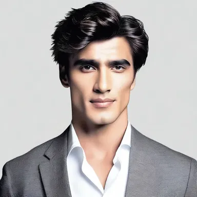 In the novel, the author used the descriptive adjective 'handsome' to describe the main character.