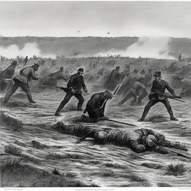 During the American Civil War, newspapers often used the descriptive adjective 'bloody' to depict the battlefields.