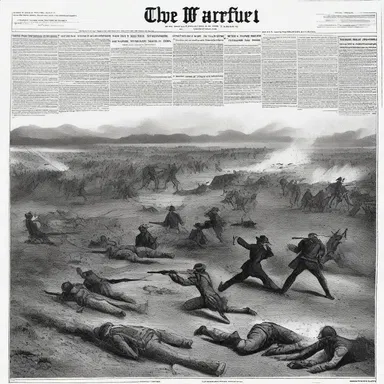 During the American Civil War, newspapers often used the descriptive adjective 'bloody' to depict the battlefields.