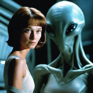 In the science fiction movie, the protagonist discovered an enatic connection to an alien civilization through her mother's lineage.
