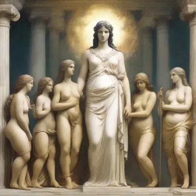 According to Greek mythology, many of the gods and goddesses were enatically related, tracing their lineage through their divine mothers.