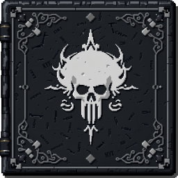 A detailed 32x32 pixel texture designed to resemble the Death Note from the anime series