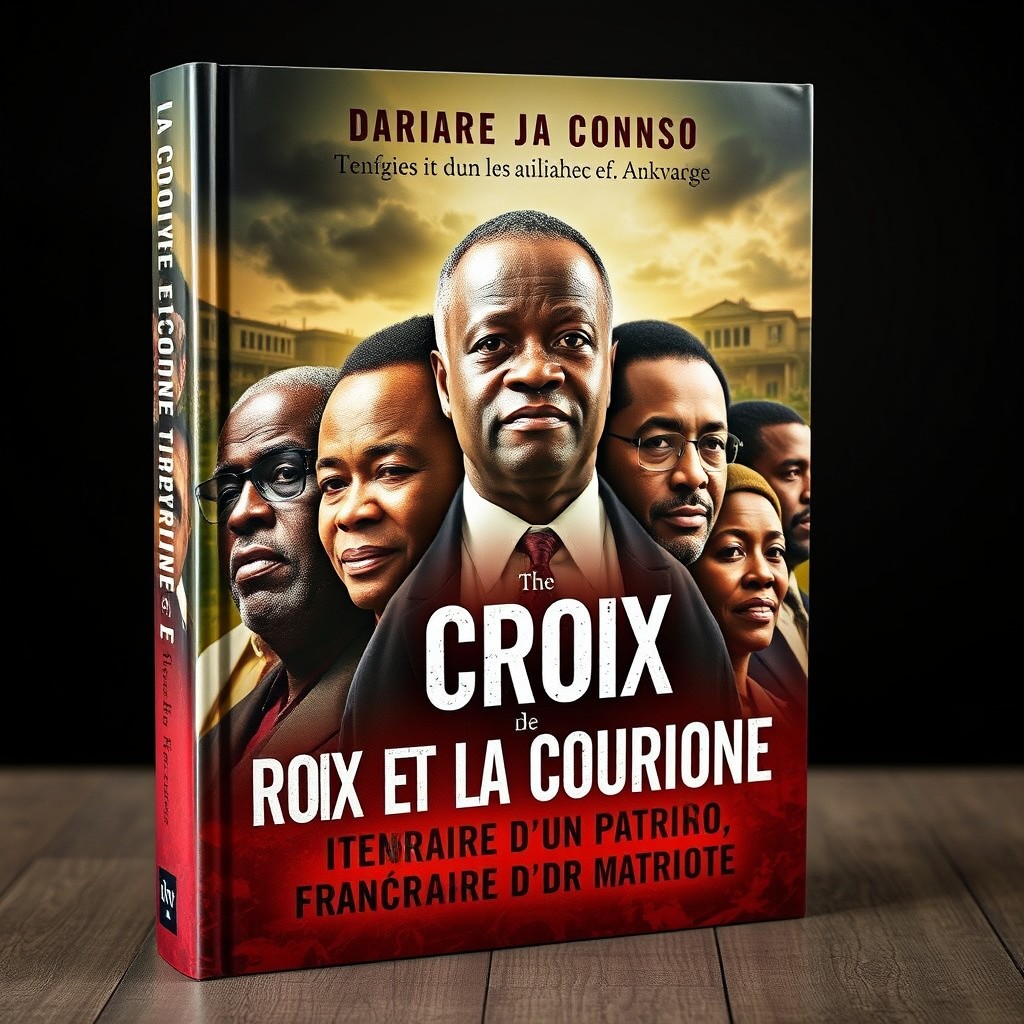 A captivating book cover for 'La Croix et la Couronne: Itinéraire d'un Patriote'