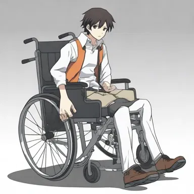 In the popular anime series, the protagonist's weaponized wheelchair is equipped with advanced casters that allow him to swiftly maneuver in battle.