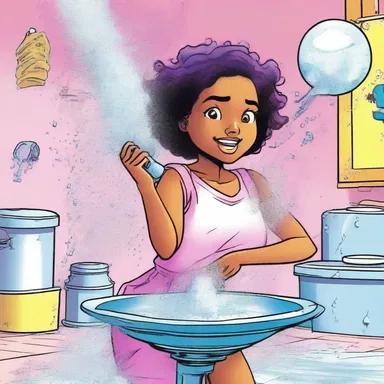 In the comic book series 'The Sugar Adventures', the protagonist uses a caster to create a magical sugar shower.
