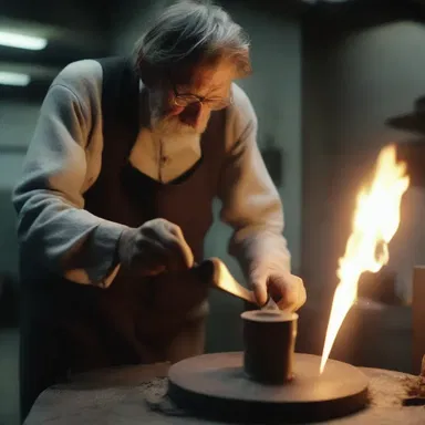 The film depicted the life of a skilled caster, showcasing their process of transforming molten metal into intricate objects.