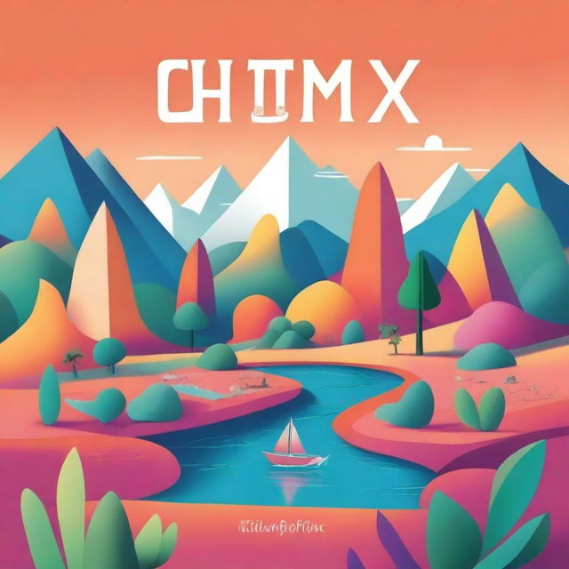 A charming and impressive digital art image for the 'Chittamox Travel Guide 2024' by Annie Black as a book cover