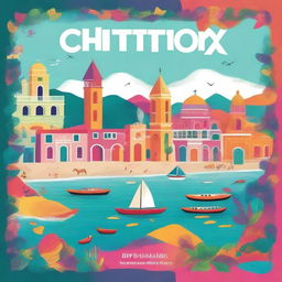 A charming and impressive digital art image for the 'Chittamox Travel Guide 2024' by Annie Black as a book cover