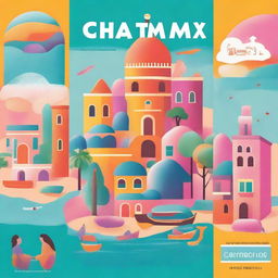 A charming and impressive digital art image for the 'Chittamox Travel Guide 2024' by Annie Black as a book cover