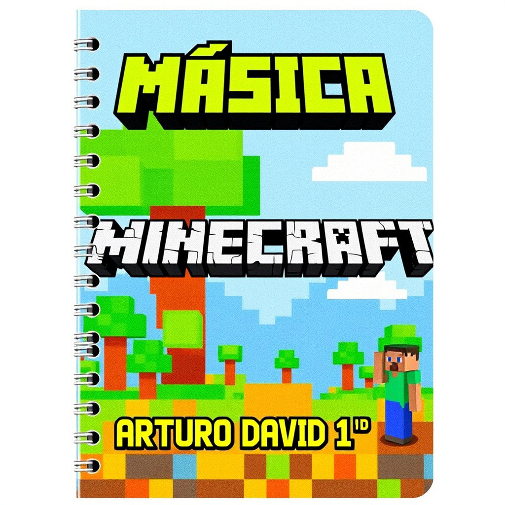 Unlock Your Creativity: Minecraft-Inspired Notebook Cover