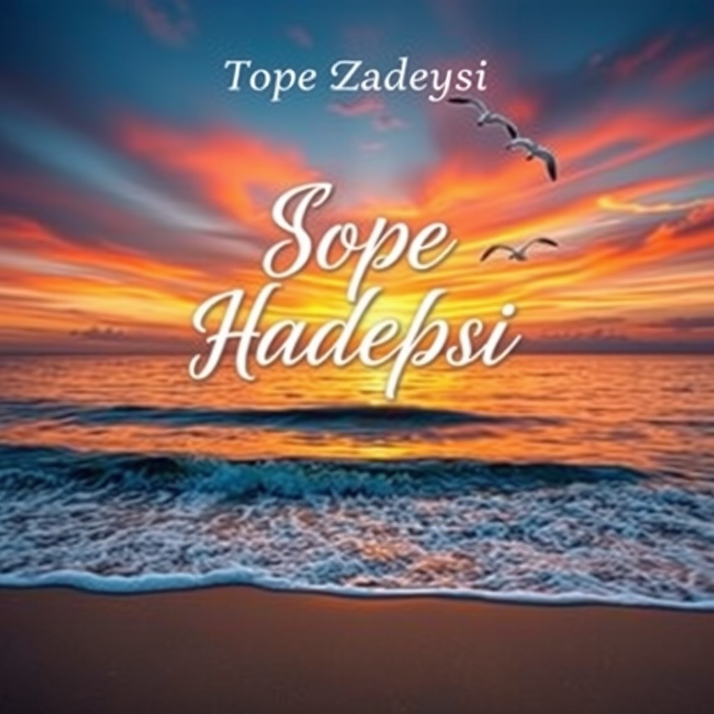 A captivating book cover design titled 'Море Надежды' (Sea of Hope)
