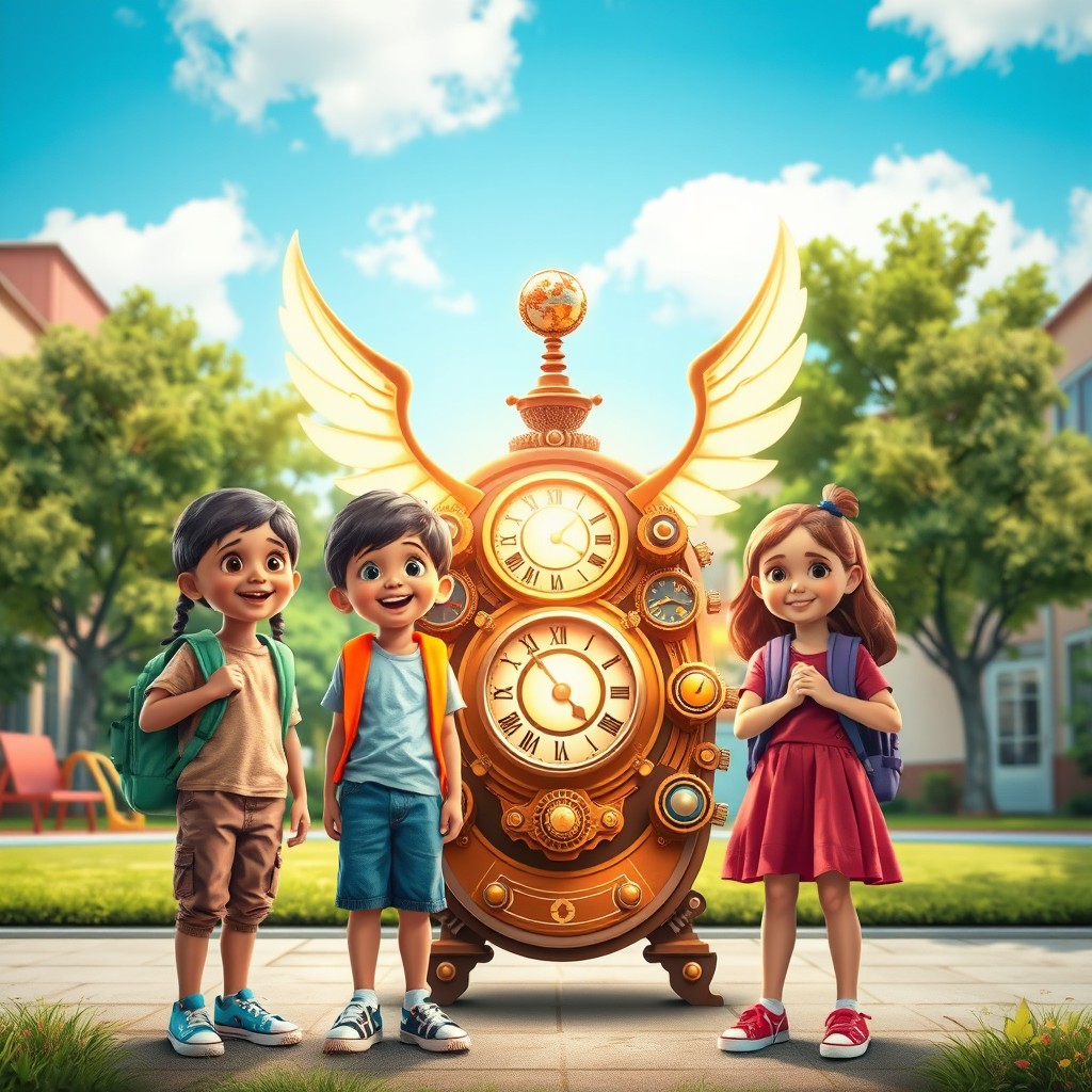 Adventure Awaits: Kids and Their Time Machine