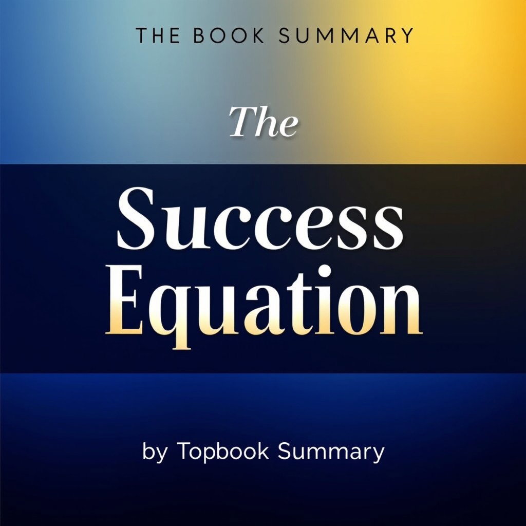A striking book cover for 'The Success Equation' by Top Book Summary, featuring a bold and modern design