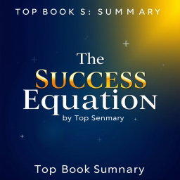 A striking book cover for 'The Success Equation' by Top Book Summary, featuring a bold and modern design