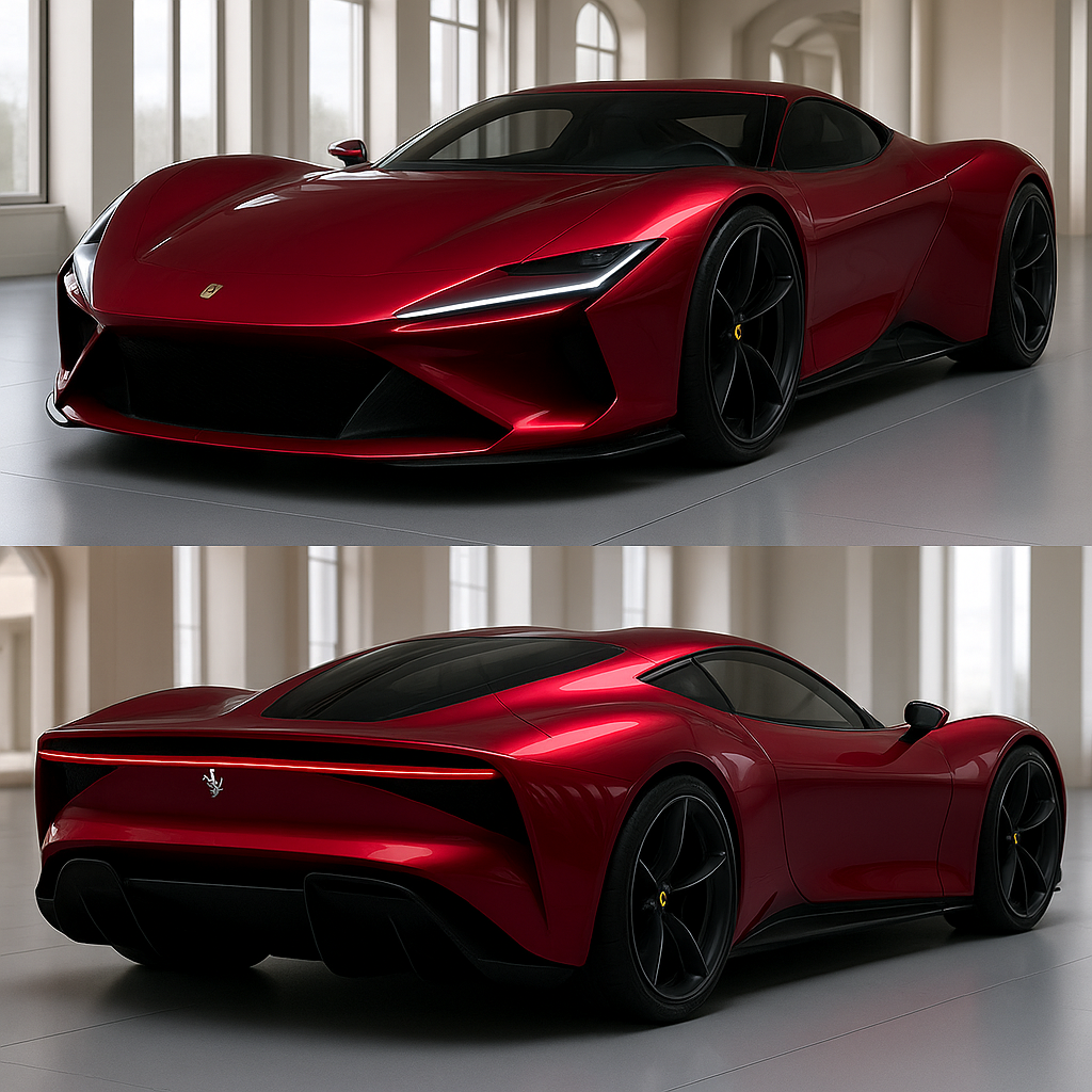 An unknown design Ferrari conceptcar from Pinterest.com