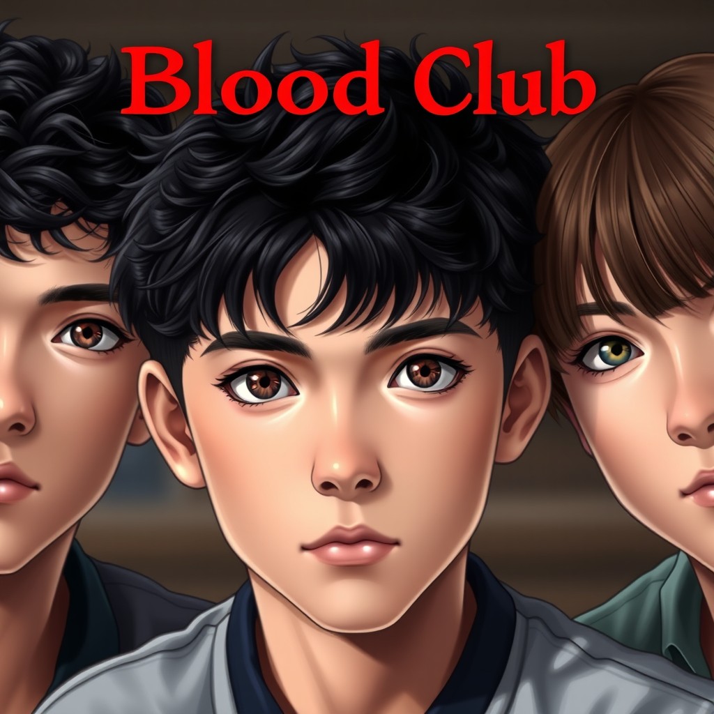 A realistic image of three boys