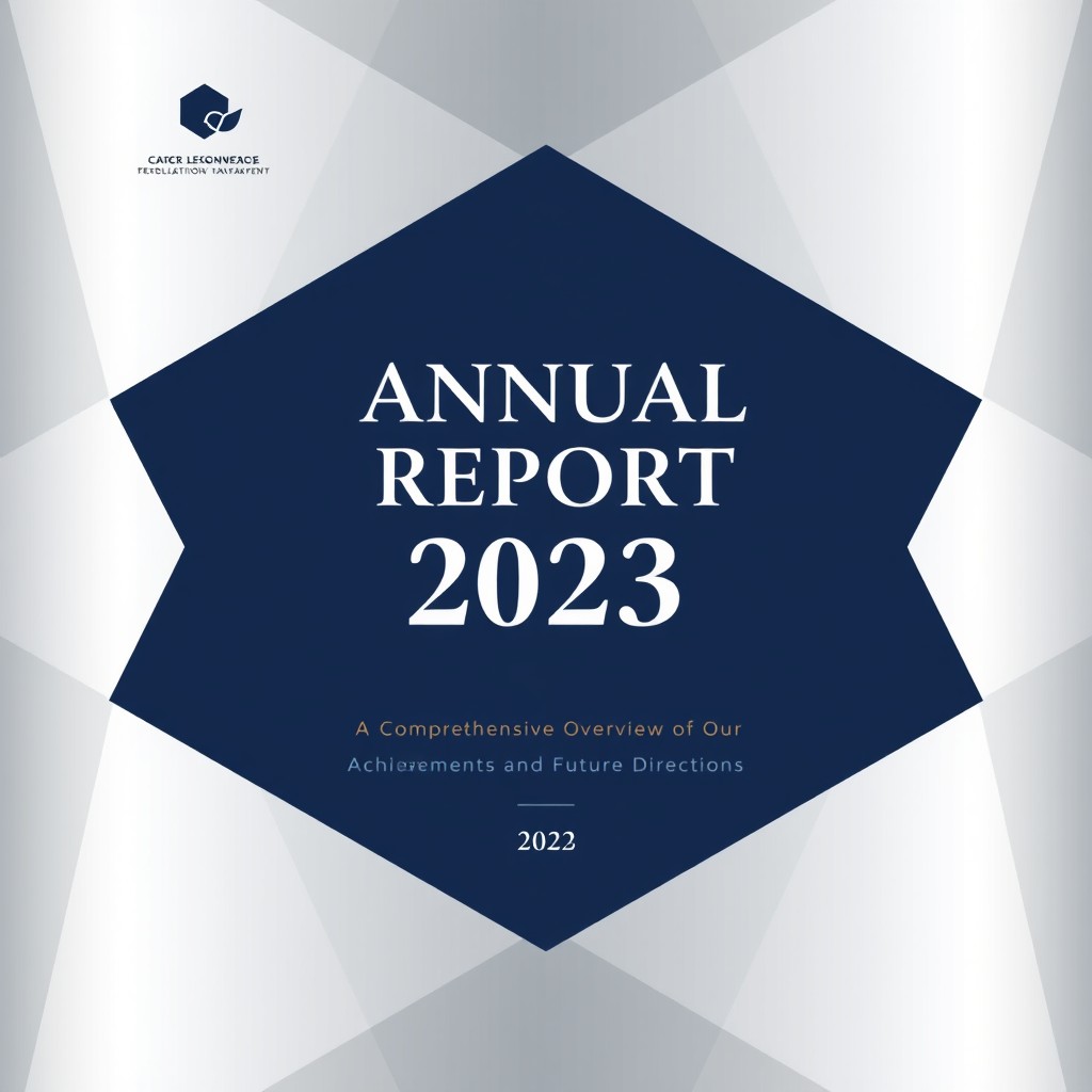 A professional and visually appealing cover design for a report