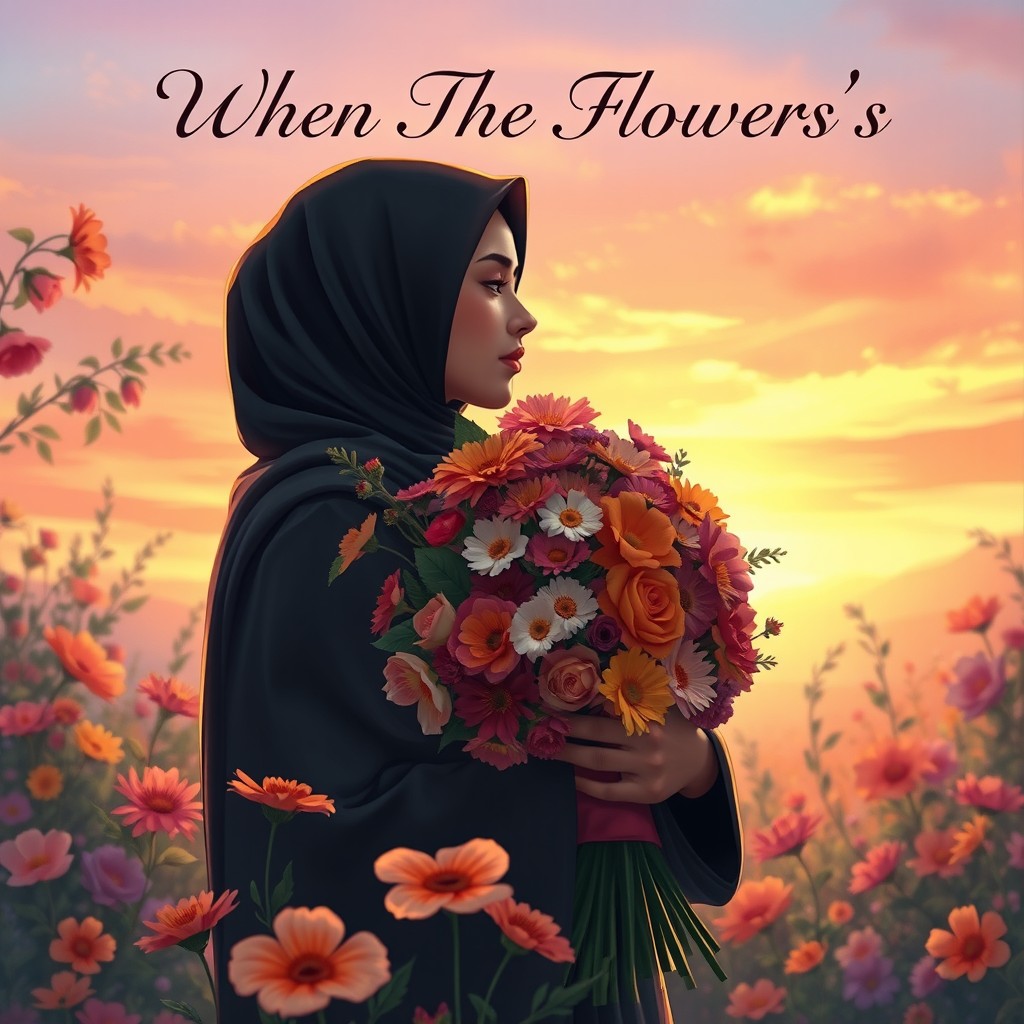 A semi-realistic book cover illustration portraying a warm romantic and hopeful atmosphere with vibrant colors