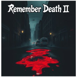 A dark, atmospheric city street drenched in shadows, featuring a foreboding ambiance that encapsulates horror