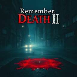 A dark, atmospheric city street drenched in shadows, featuring a foreboding ambiance that encapsulates horror