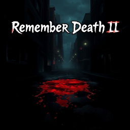 A dark, atmospheric city street drenched in shadows, featuring a foreboding ambiance that encapsulates horror