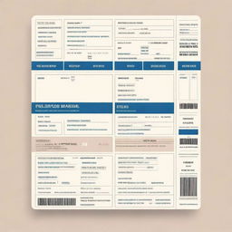 Generate a realistic, detailed image of an airline boarding pass with standard layout, typographical fonts, and standard colors.