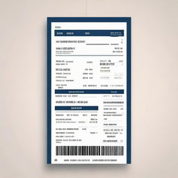 Generate a realistic, detailed image of an airline boarding pass with standard layout, typographical fonts, and standard colors.