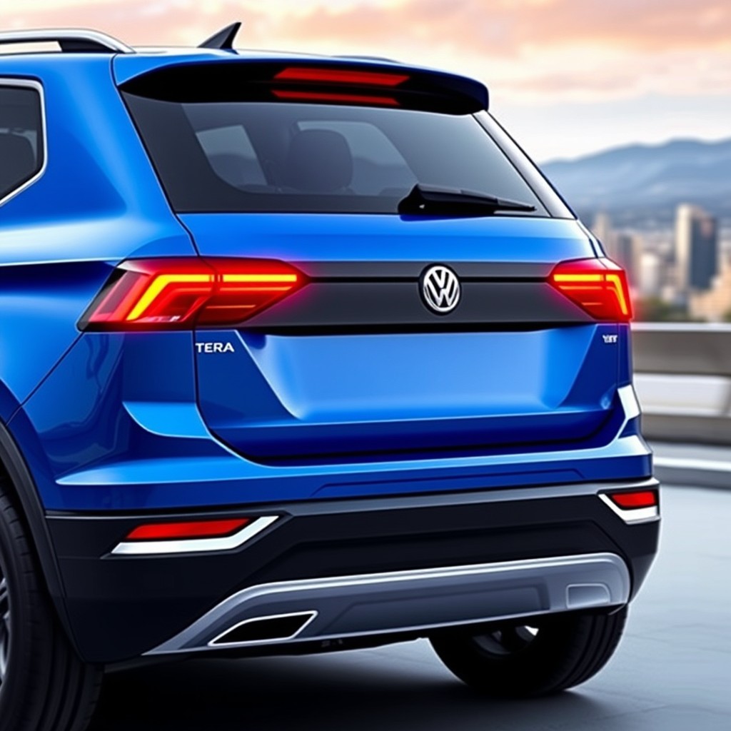 A compact Volkswagen SUV named 'Tera', showcasing a stylish and modern rear design