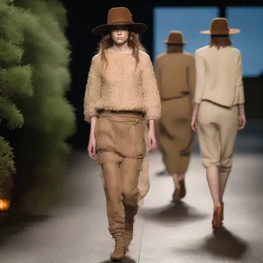 The designer drew inspiration from a rustic farm aesthetic, turning a humble pigpen into a trendy fashion statement.
