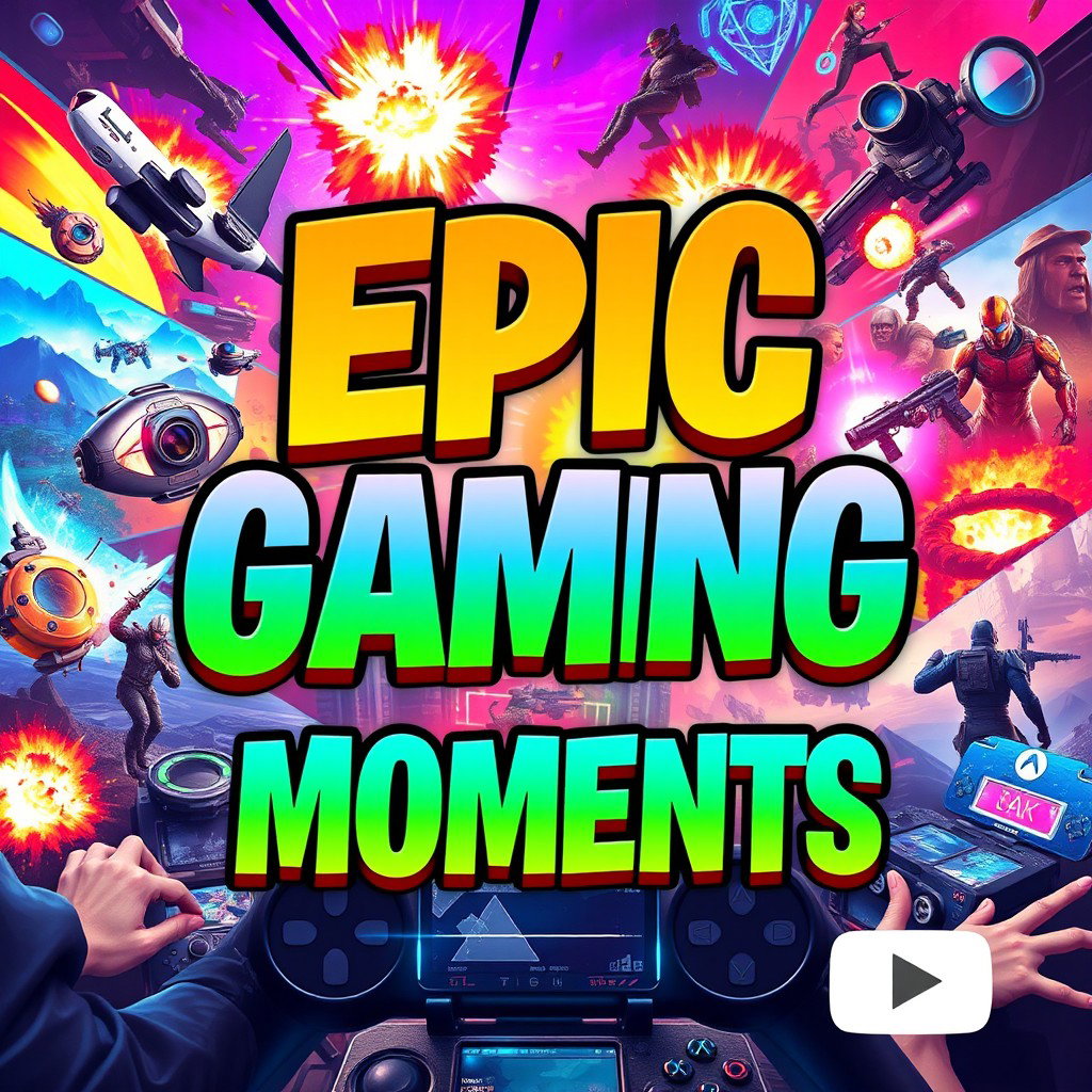 Dive into Action: Eye-Catching Gaming Thumbnail