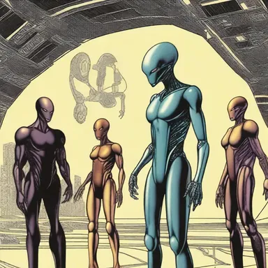 The human crew's inadequacy in facing a technologically advanced alien race created tension in the sci-fi novel.