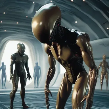 The human crew's inadequacy in facing a technologically advanced alien race created tension in the sci-fi novel.