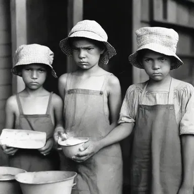 The inadequacy of food supply during the Great Depression led to widespread hunger and poverty.