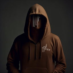 A mysterious figure with his face hidden, bundled in a cozy hoodie. The word 'Flixer' is stylishly inscribed on the hoodie.