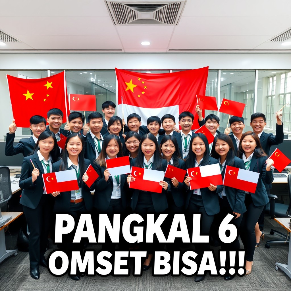 A lively and joyful group photo featuring 20 teenagers, both boys and girls, all smiling happily while dressed in smart office attire