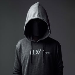 An enigmatic character, his face concealed, wearing a hoodie with the word 'Flixer' emblazoned on it.