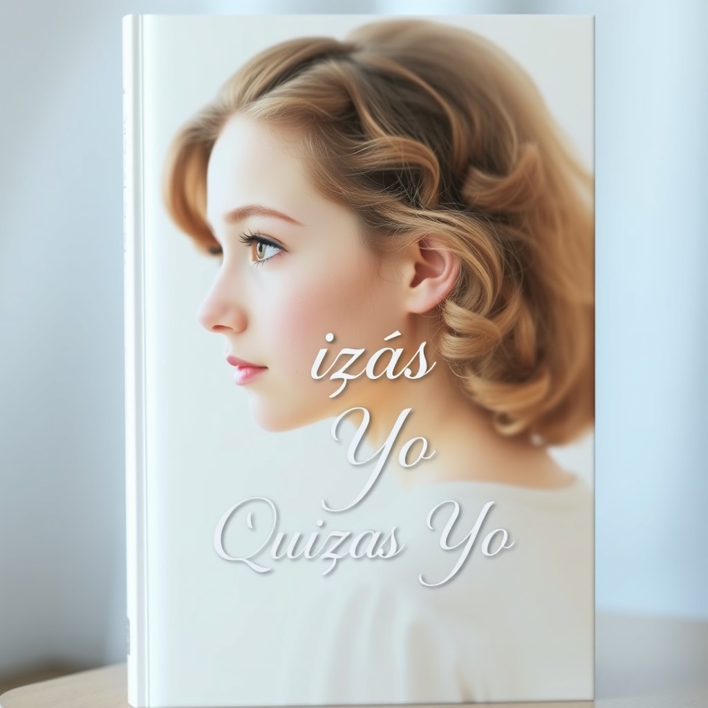 A book cover design featuring a softly blurred white background with light blue tones