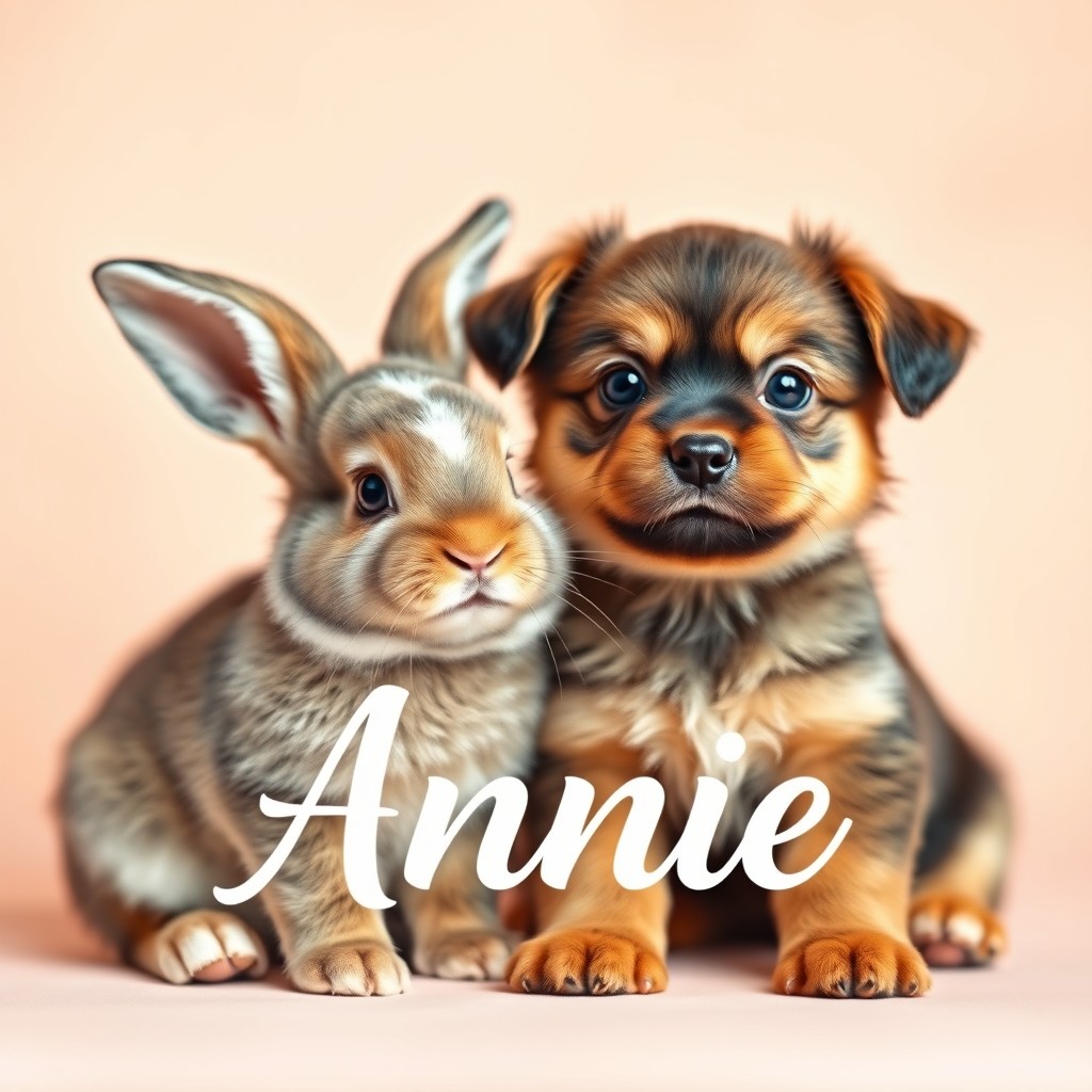 A delightful profile picture featuring the name 'Annie' written in an elegant, playful font
